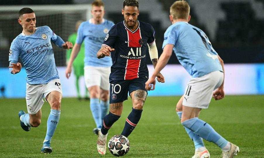 Hình ảnh bộ ba tấn công Messi Neymar Mbappé phối hợp trên hàng công PSG tại Ligue 1 mùa giải 2021-2022