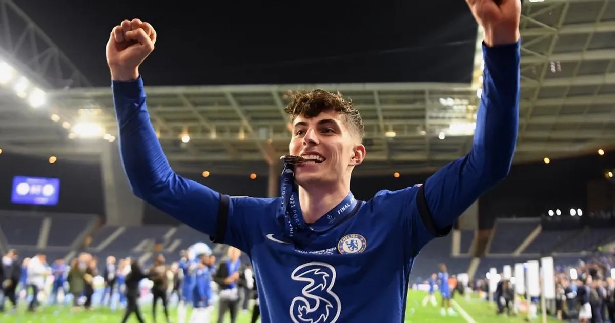 Khoảnh khắc Kai Havertz đi bóng qua thủ môn và ghi bàn thắng lịch sử giúp Chelsea vô địch Champions League 2021.