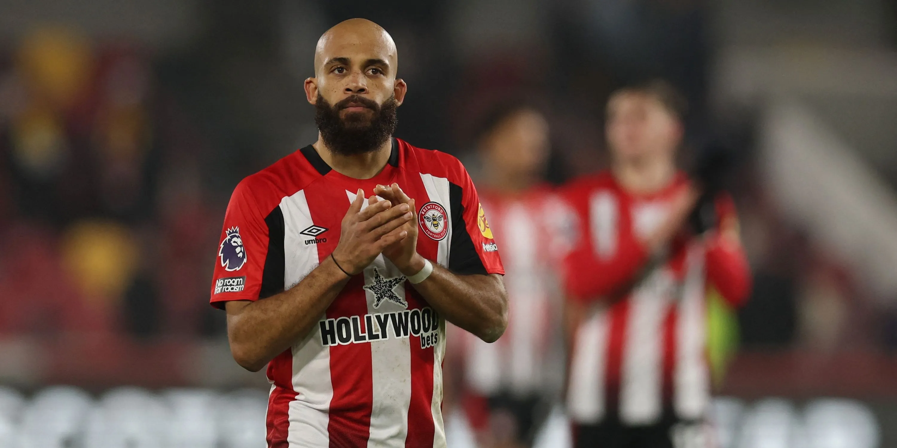 Bryan Mbeumo của Brentford sau trận đấu tại Premier League