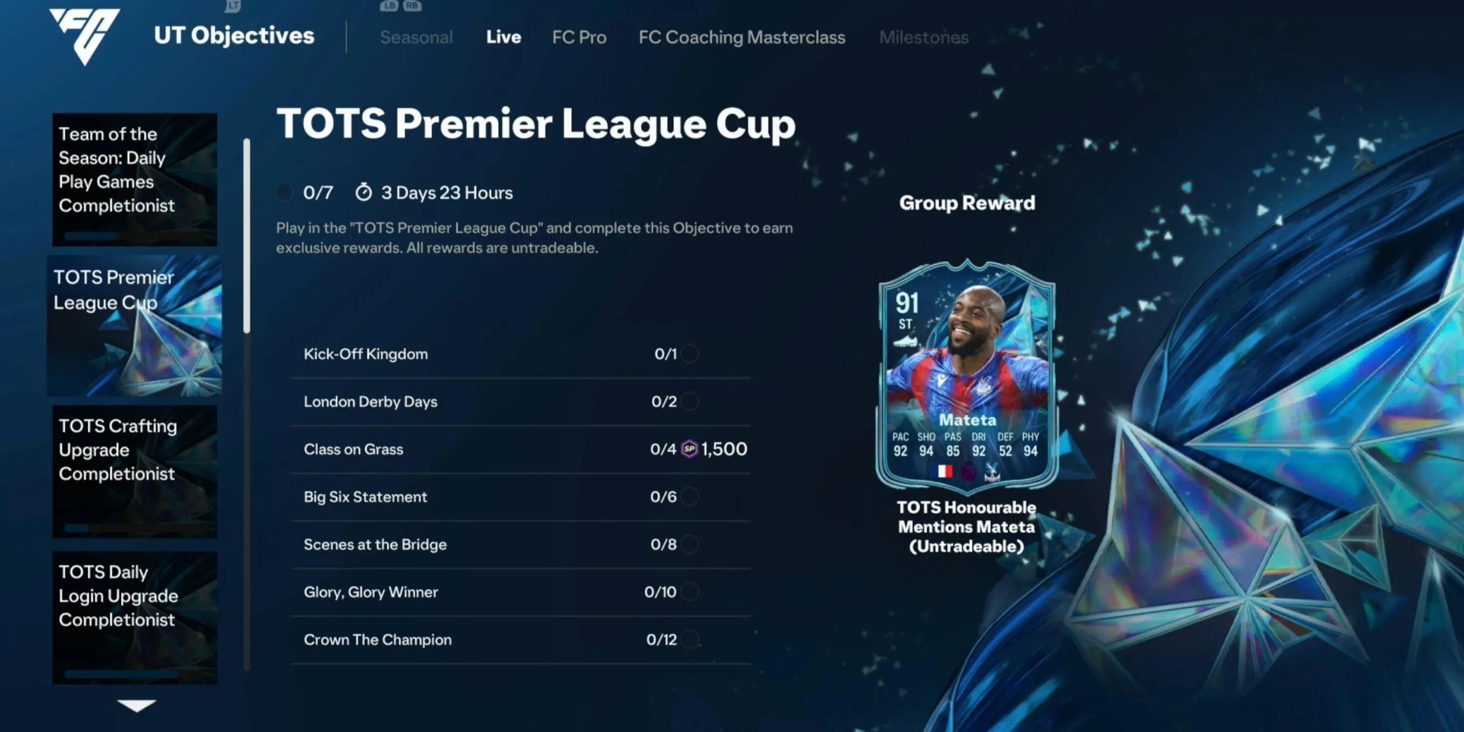 Các phần thưởng trong sự kiện EAFC 25 Cup