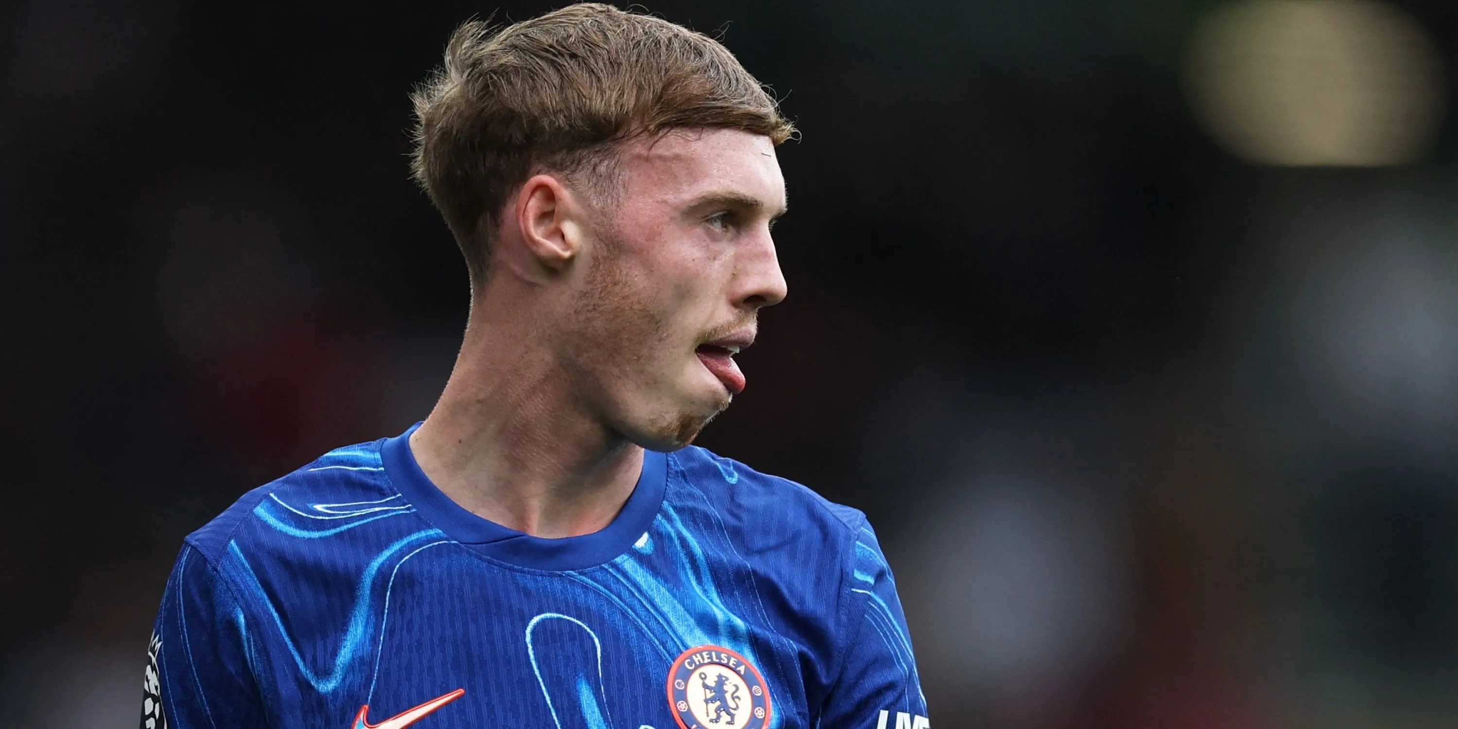 Cole Palmer thể hiện cảm xúc trong màu áo Chelsea
