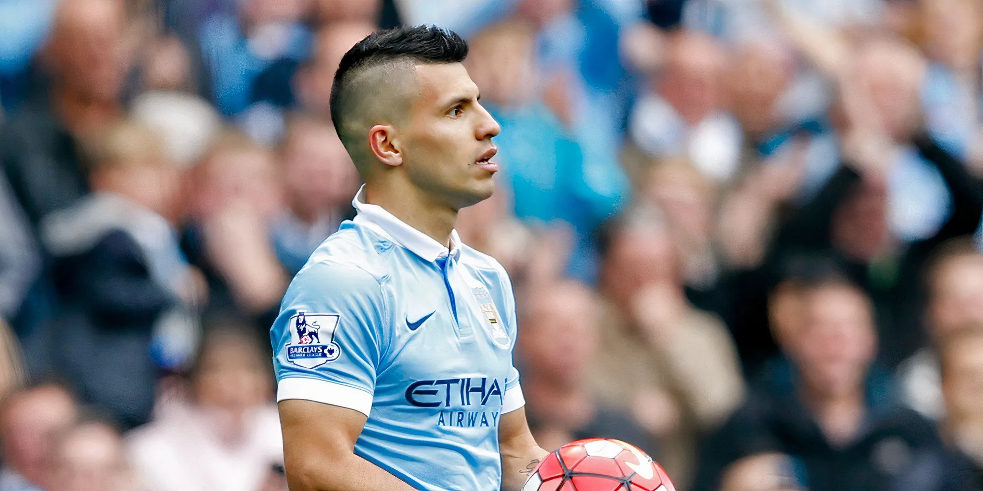 Sergio Aguero trong màu áo Manchester City