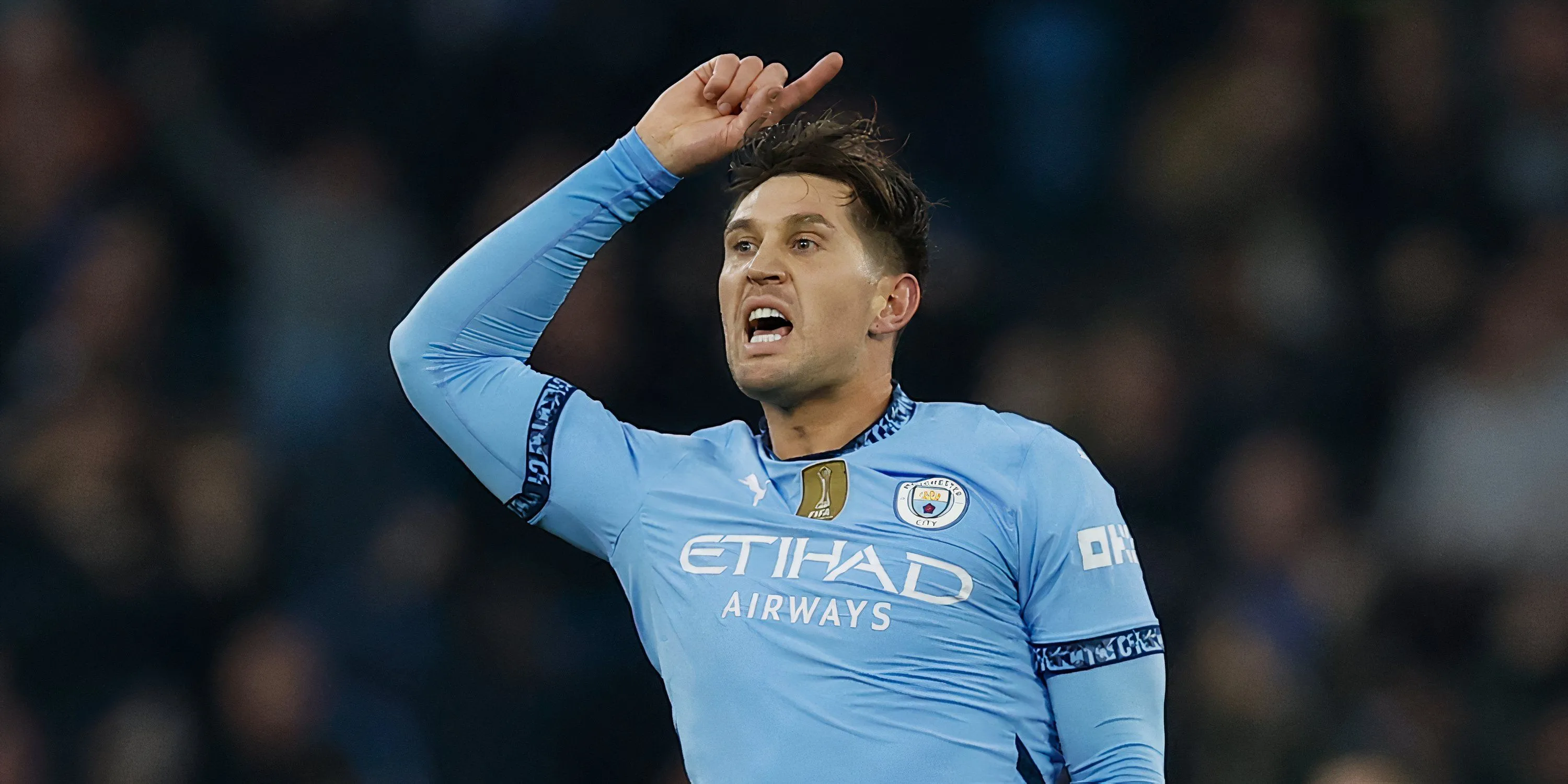 Trung vệ John Stones của Man City trong một trận đấu tại Premier League