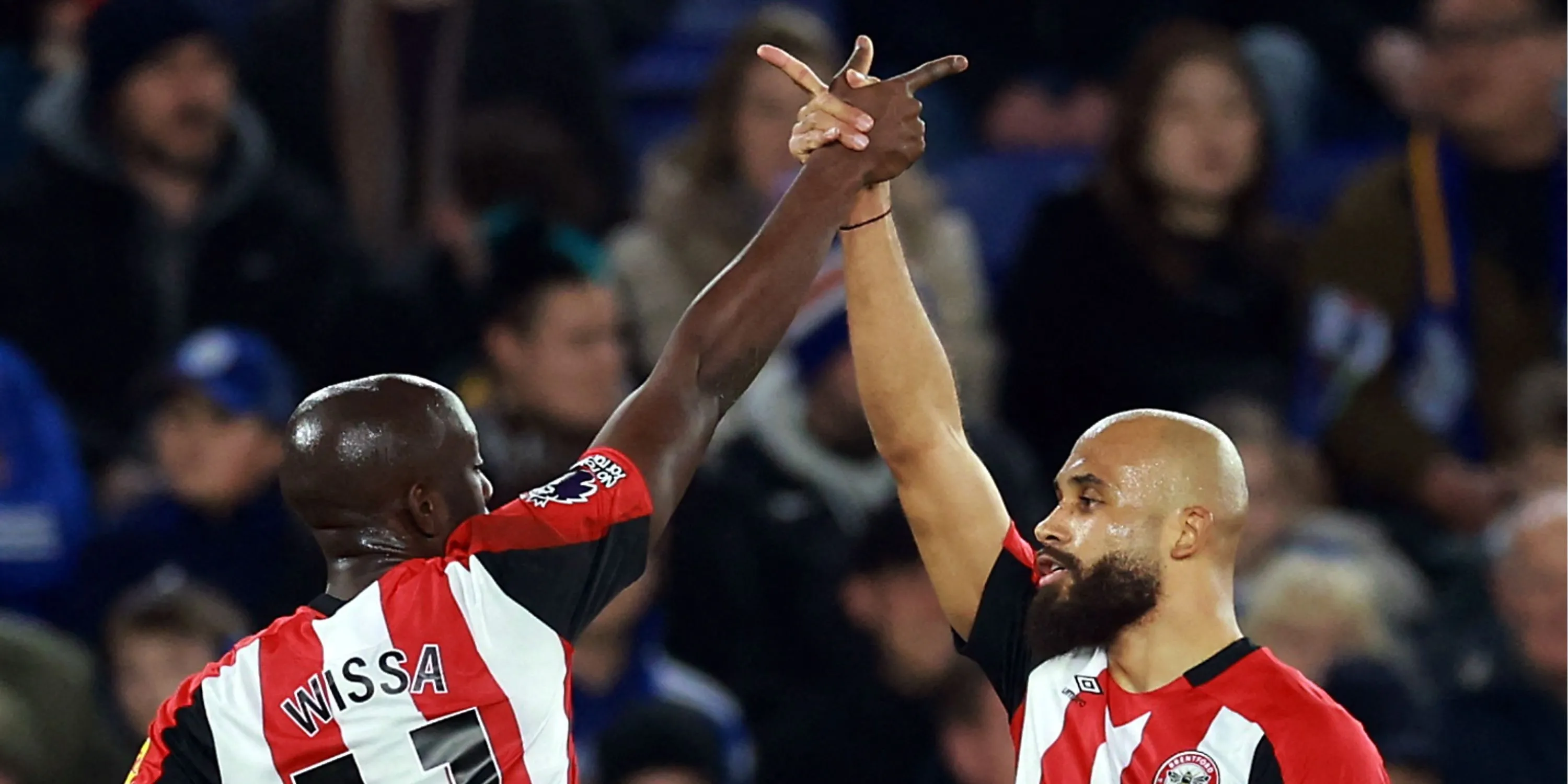 Bộ đôi tiền đạo Yoane Wissa và Bryan Mbeumo của Brentford, những người Forest đang theo đuổi