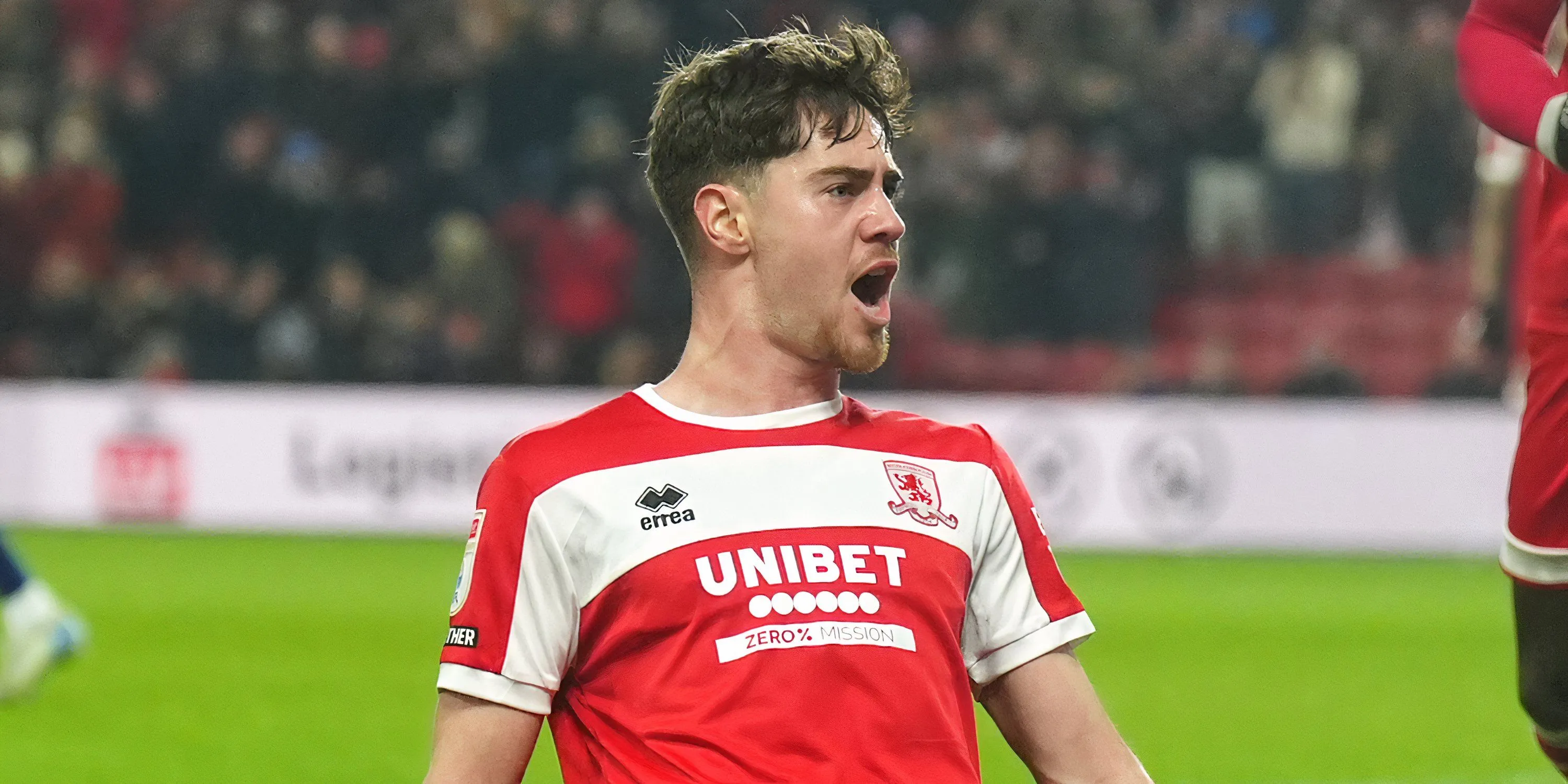 Hayden Hackney ăn mừng bàn thắng trong màu áo Middlesbrough
