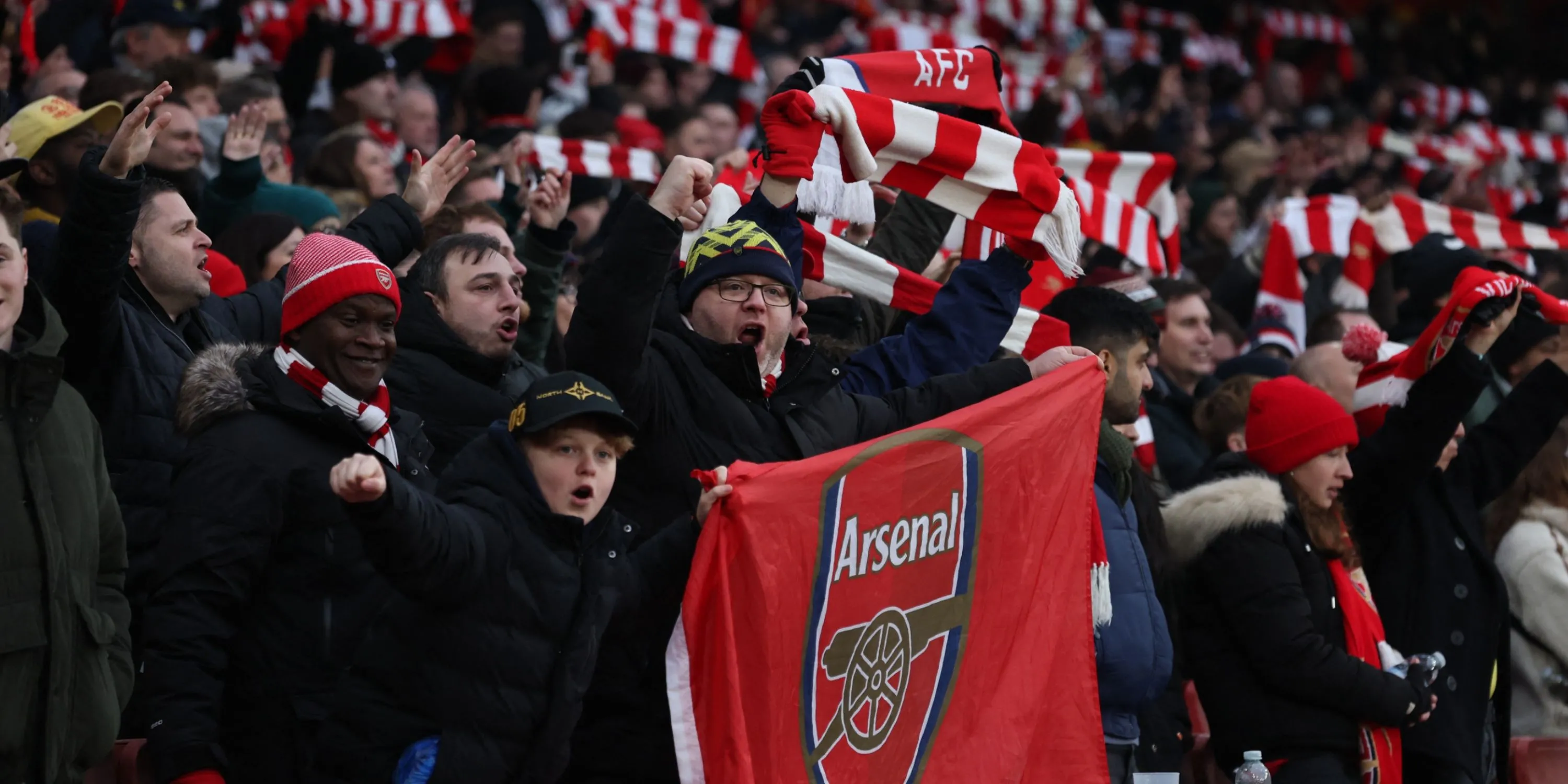 Sân vận động Emirates, sân nhà của câu lạc bộ Arsenal ở London.
