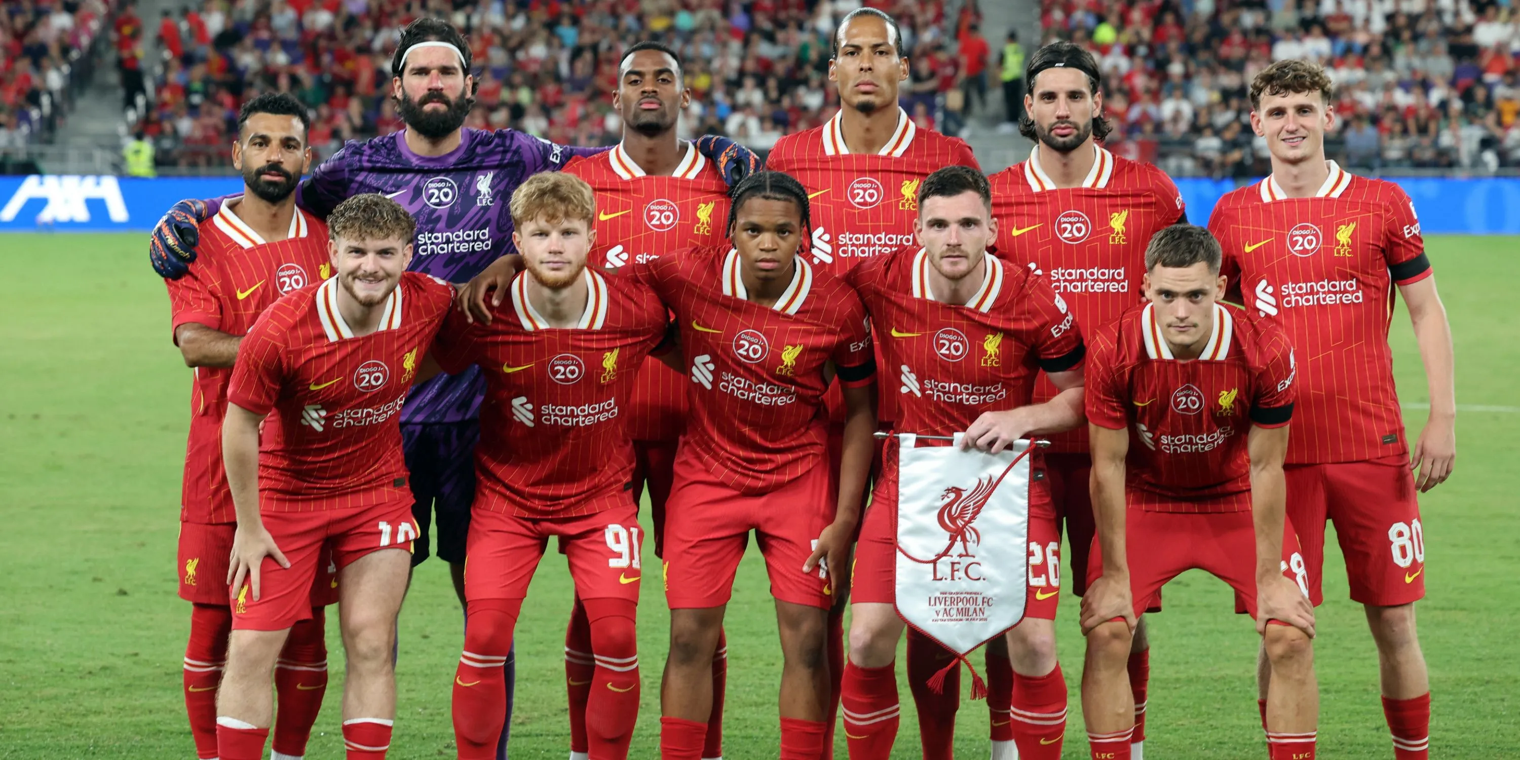 Tiền đạo trẻ Rio Ngumoha của Liverpool thể hiện tiềm năng trong trận giao hữu với AC Milan