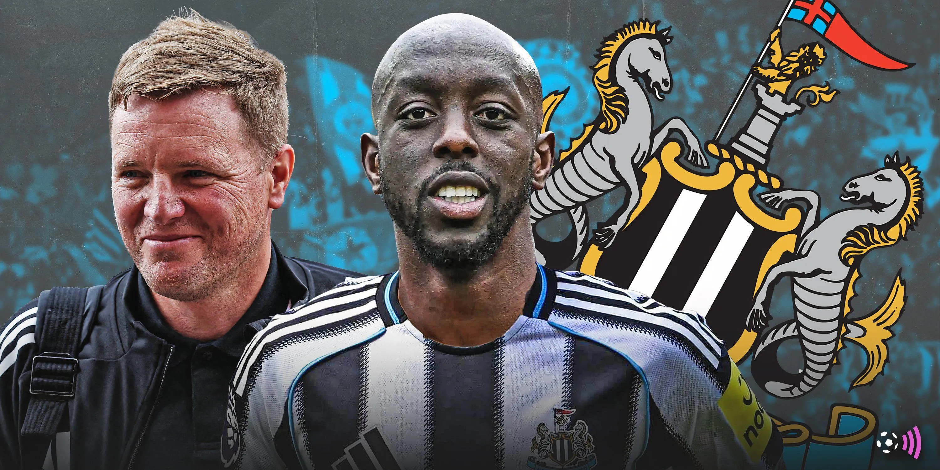 Huấn luyện viên Eddie Howe của Newcastle và tiền đạo Yoane Wissa của Brentford