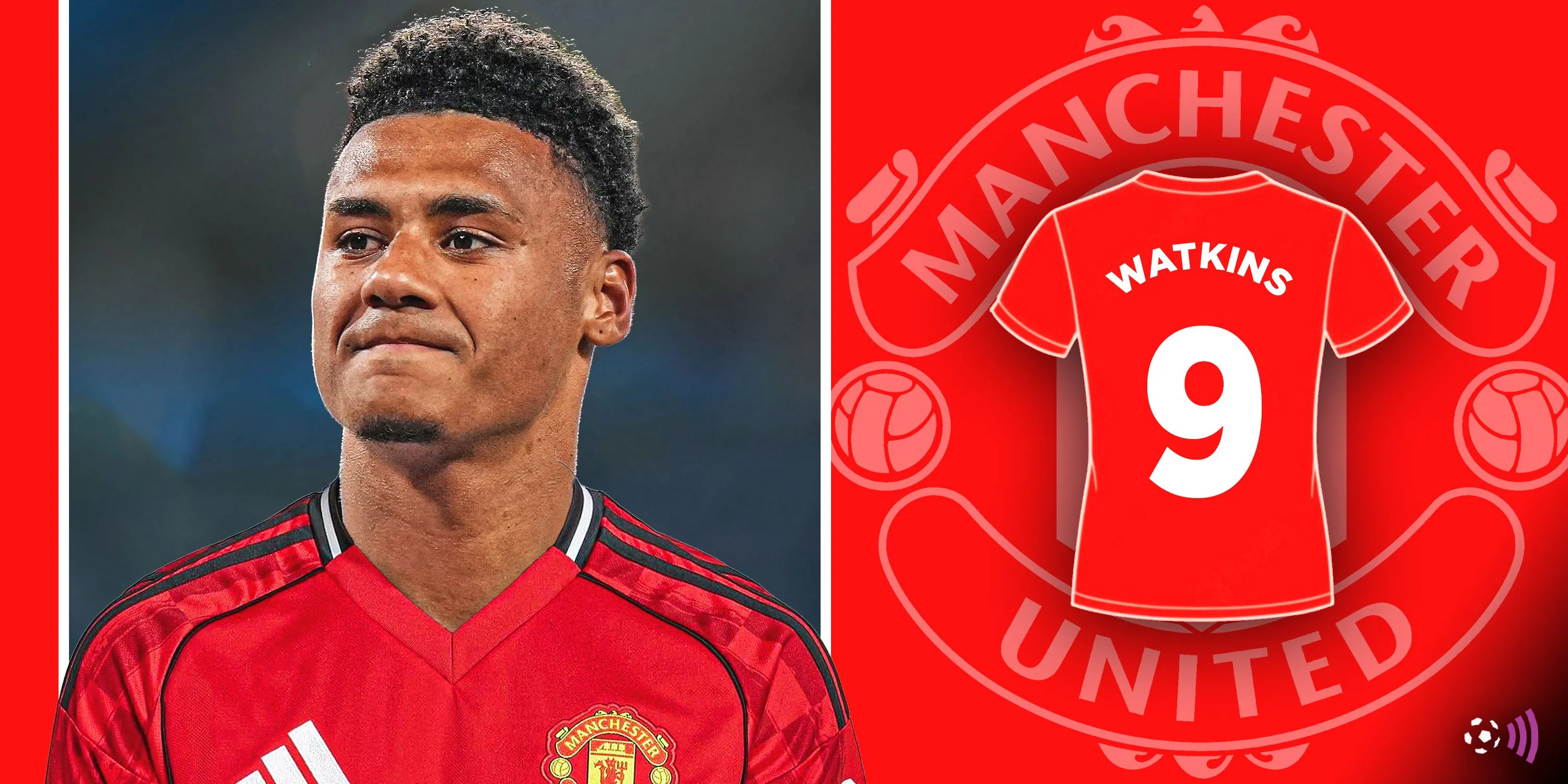 Tiền đạo Ollie Watkins của Aston Villa, mục tiêu chuyển nhượng tiềm năng của Manchester United.