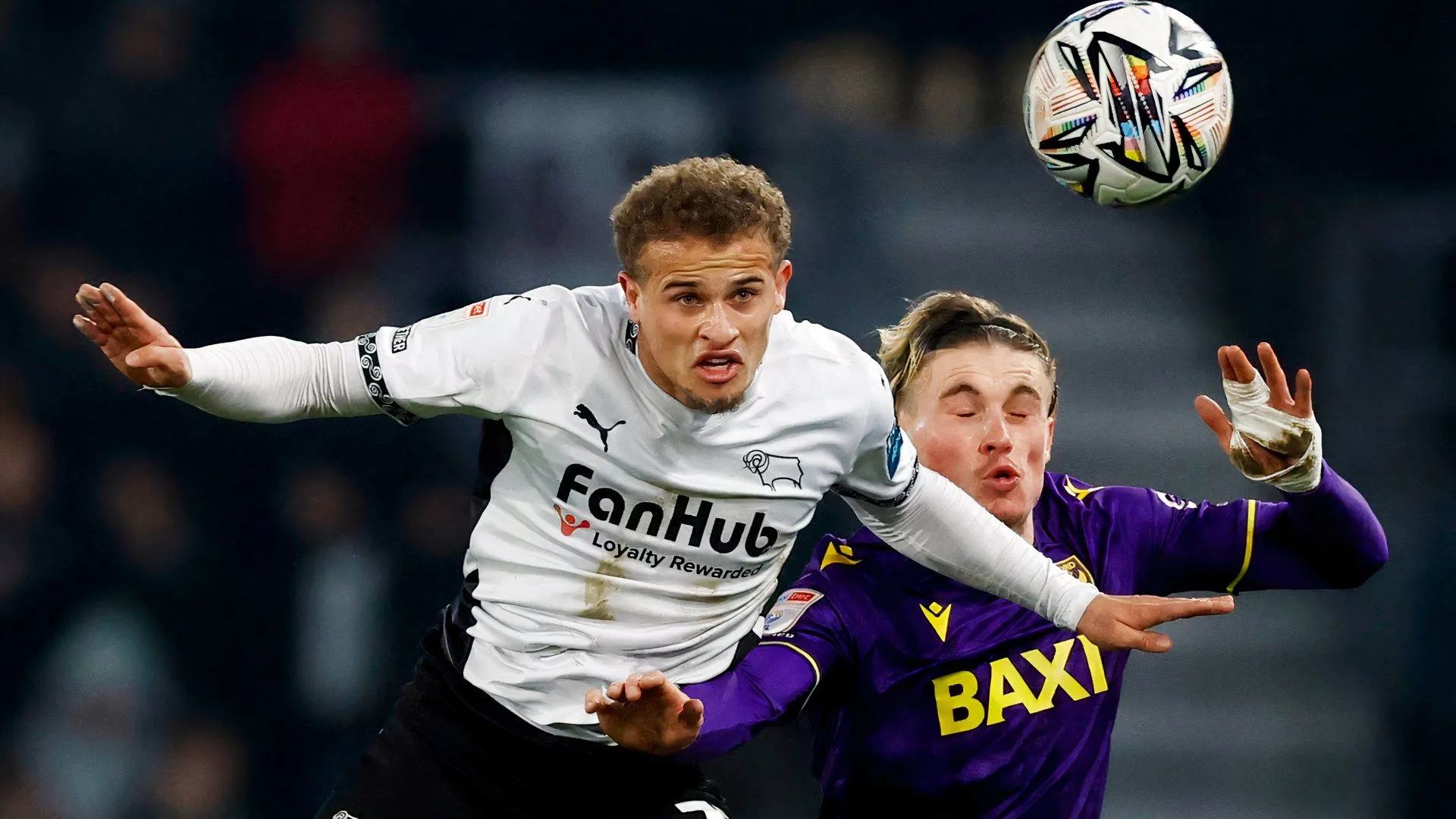 Kenzo Goudmijn trong màu áo Derby County - tiền vệ sáng tạo bị cho mượn