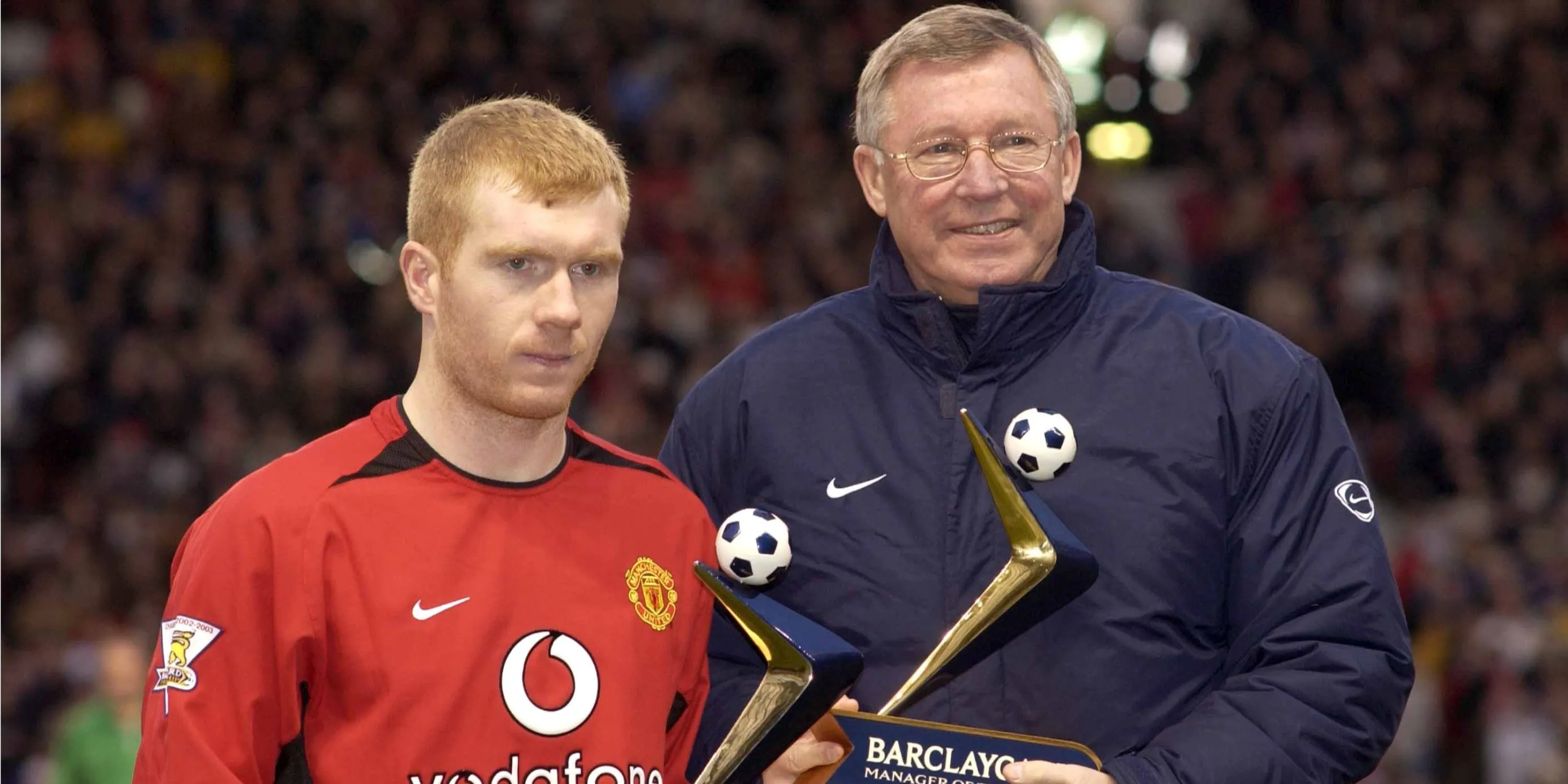 Paul Scholes trong những khoảnh khắc cùng Sir Alex Ferguson thời còn khoác áo Man United